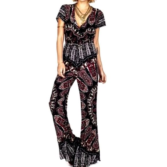 Novella Royale Pants - Novella Royale The Fly Jumpsuit Flare in Dark Dial XS